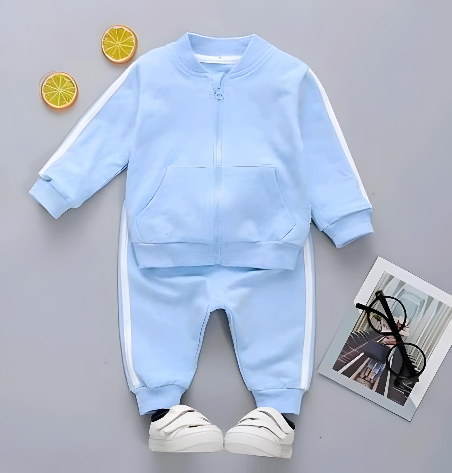 Frosty Fashion Adorable Winter Baby Set (Sky Blue)