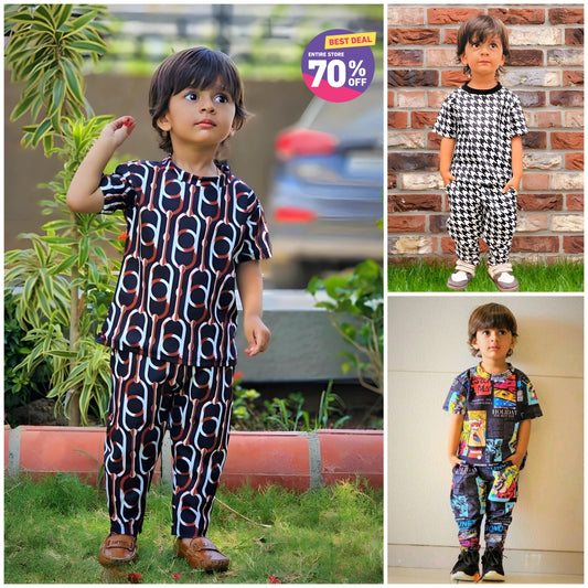 Cute Casual Top & Bottom Set For Your Little One !